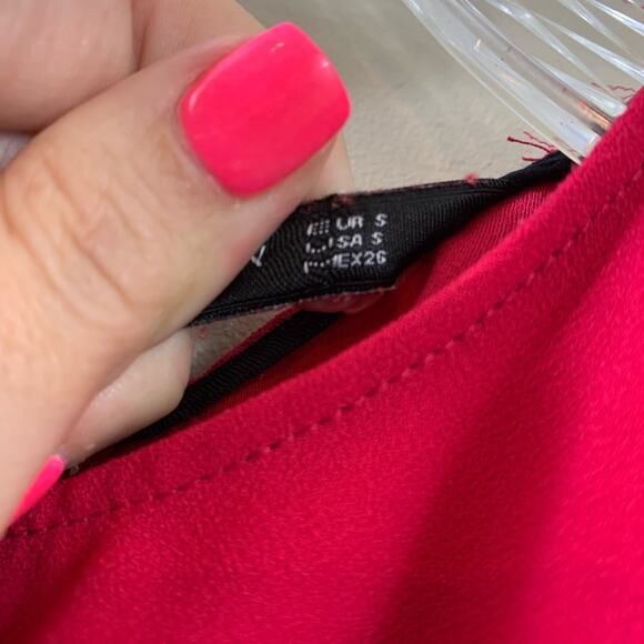 Zara Woman Sleeveless Red Blouse - Picture 2 of 4